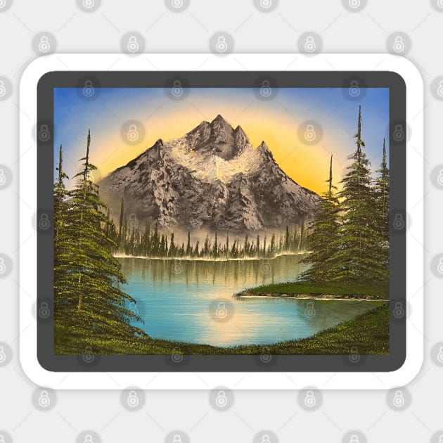 Lone Mountain Sticker by J&S mason